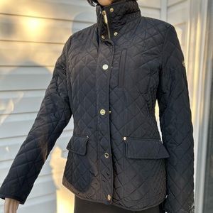 Michael Kors quilted pattern light weight coat